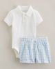 Nordstrom Nordstrom Cotton Polo Bodysuit & Shorts Set - 1