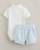 Nordstrom Nordstrom Cotton Polo Bodysuit & Shorts Set - 2