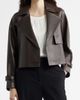 Nordstrom Nordstrom Crop Leather Trench Coat - 1