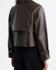 Nordstrom Nordstrom Crop Leather Trench Coat - 3