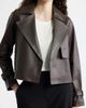 Nordstrom Nordstrom Crop Leather Trench Coat - 5