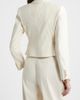 Nordstrom Nordstrom Crop One-Button Linen Blend Blazer - 3