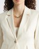 Nordstrom Nordstrom Crop One-Button Linen Blend Blazer - 5