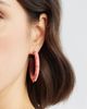 Nordstrom Nordstrom Crystal Accent Raffia Wrapped Hoop Earrings - 3