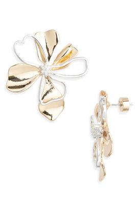 Nordstrom Nordstrom Crystal Center Open Petal Earrings