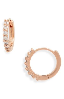 Nordstrom Nordstrom Crystal Huggie Hoop Earrings