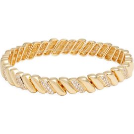Nordstrom Nordstrom Cubic Zirconia Accent Ridged Stretch Bracelet