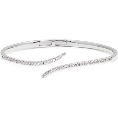 Nordstrom Nordstrom Cubic Zirconia Bypass Cuff Bracelet