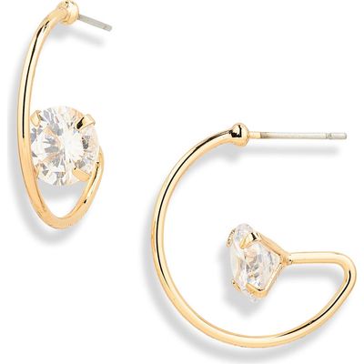 Nordstrom Nordstrom Cubic Zirconia C-Hoop Earrings