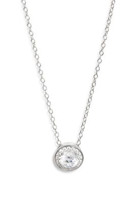 Nordstrom Nordstrom Cubic Zirconia Halo Pendant Necklace