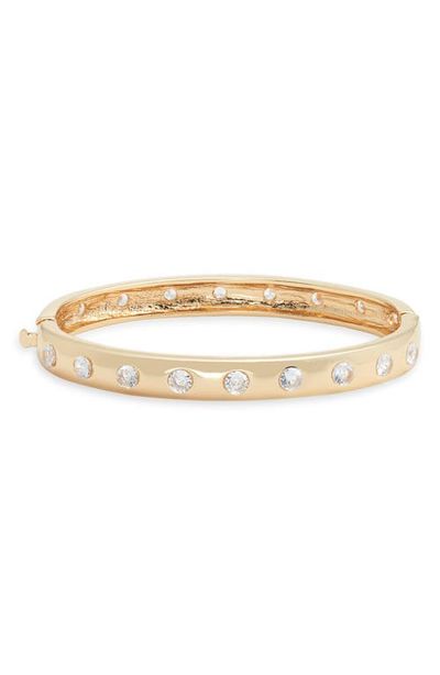 Nordstrom Nordstrom Cubic Zirconia Hinge Bangle Bracelet