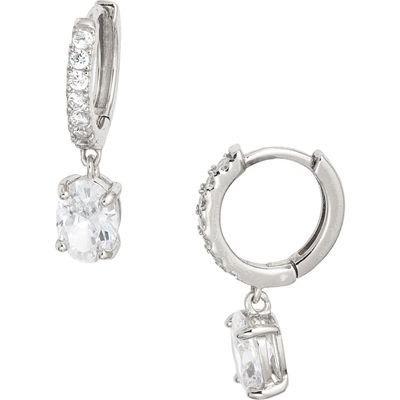 Nordstrom Nordstrom Cubic Zirconia Huggie Drop Earrings