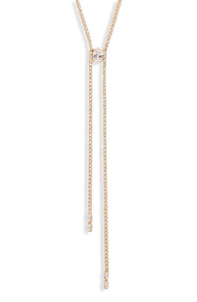 Nordstrom Nordstrom Cubic Zirconia Knotted Y Necklace