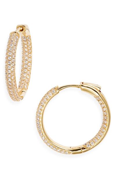 Nordstrom Nordstrom Cubic Zirconia Pavé Hoop Earrings