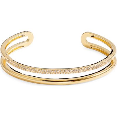 Nordstrom Nordstrom Cubic Zirconia Pavé Open Cuff Bracelet