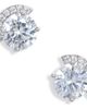 Nordstrom Nordstrom Cubic Zirconia Pave Crescent Stud Earrings - 1