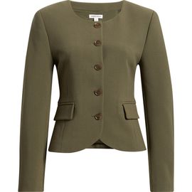 Nordstrom Nordstrom Curved Hem Collarless Jacket