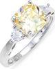 Nordstrom Nordstrom Cushion Cut Cubic Zirconia 3-Stone Ring - 1