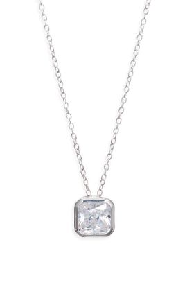 Nordstrom Nordstrom Cushion Cut Cubic Zirconia Pendant Necklace