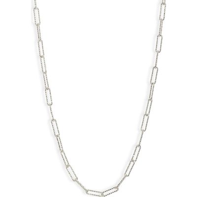 Nordstrom Nordstrom Demi Fine Faceted Paper Clip Chain Necklace