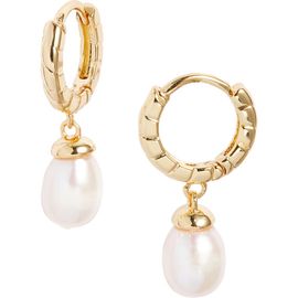 Nordstrom Nordstrom Demi Fine Freshwater Pearl Drop Hoop Earrings