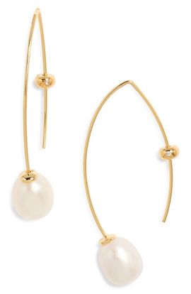 Nordstrom Nordstrom Demi Fine Freshwater Pearl Threader Earrings