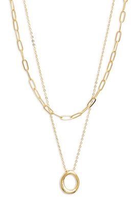 Nordstrom Nordstrom Demi Fine Paper Clip Pendant Necklace