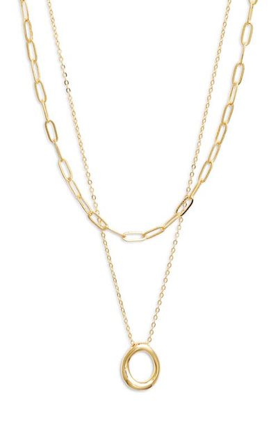 Nordstrom Nordstrom Demi Fine Paper Clip Pendant Necklace