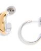 Nordstrom Nordstrom Demi Fine Tapered Two Tone Hoop Earrings - 1