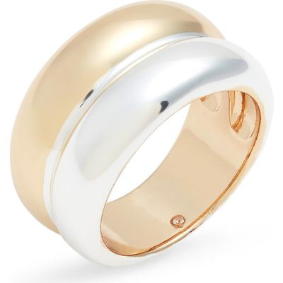 Nordstrom Nordstrom Demi Fine Two-Tone Rounded Band Ring