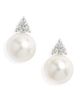Nordstrom Nordstrom Diamond & Akoya Pearl Stud Earrings - 1