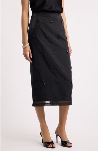 Nordstrom Nordstrom Embellished Column Midi Skirt