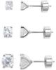 Nordstrom Nordstrom Essential Set of 3 Cubic Zirconia Studs - 1