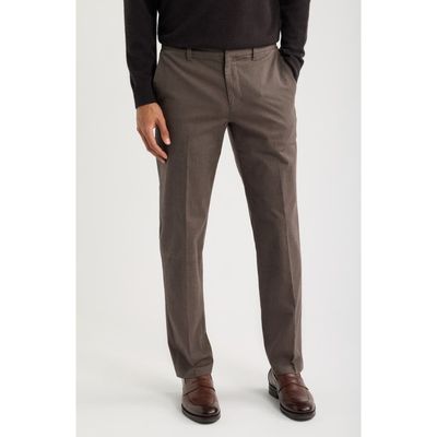 Nordstrom Nordstrom Everyday Flat Front Stretch Cotton Dress Pants