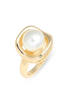 Nordstrom Nordstrom Faux Pearl Framed Ring