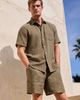 Nordstrom Nordstrom Flat Front Linen Shorts - 2
