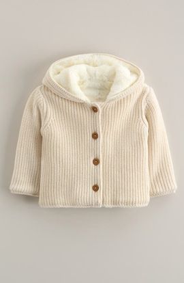 Nordstrom Nordstrom Fleece Lined Hooded Cardigan
