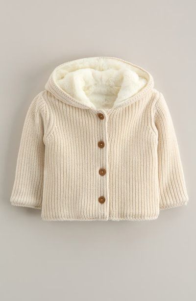 Nordstrom Nordstrom Fleece Lined Hooded Cardigan