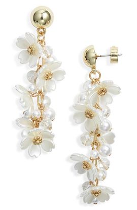 Nordstrom Nordstrom Floral Cascade Linear Drop Earrings