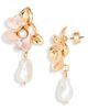 Nordstrom Nordstrom Floral Faux Pearl Drop Earrings - 3