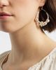 Nordstrom Nordstrom Floral Faux Pearl Teardrop Hoop Earrings - 3