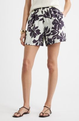 Nordstrom Nordstrom Floral Print High Waist Shorts
