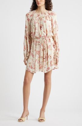 Nordstrom Nordstrom Floral Print Long Sleeve Minidress