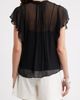 Nordstrom Nordstrom Flutter Sleeve Crinkle Chiffon Top - 3