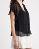Nordstrom Nordstrom Flutter Sleeve Crinkle Chiffon Top - 4