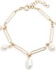 Nordstrom Nordstrom Freshwater Pearl Paper Clip Chain Bracelet - 1