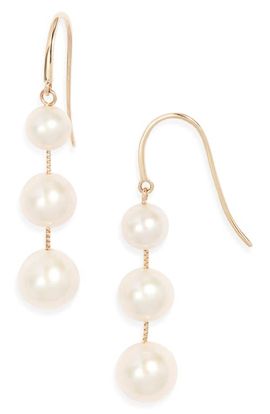 Nordstrom Nordstrom Freshwater Pearl Triple Drop Earrings