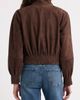 Nordstrom Nordstrom Funnel Neck Suede Bomber Jacket - 4