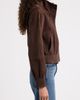 Nordstrom Nordstrom Funnel Neck Suede Bomber Jacket - 5