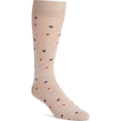 Nordstrom Nordstrom Geometric Pattern Cotton Blend Dress Socks